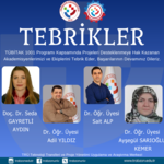 TÜBİTAK 1001 Programı Kapsamında Projeleri Desteklenen Akademisyenlerimize Tebrik