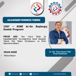 Akademisyenimize Tebrik (Dr. Öğr. Üyesi Hayati TÜRE)